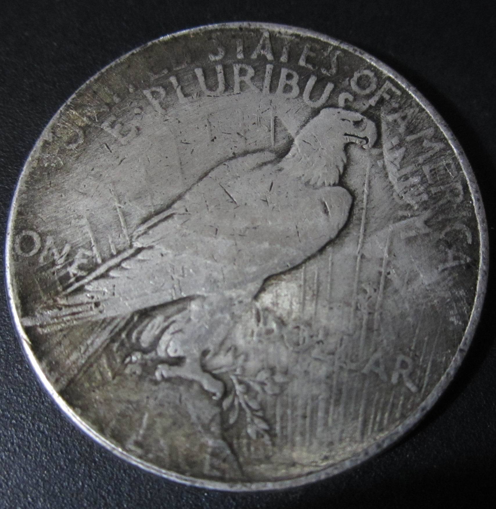 直径39mm铜芯美国银元化煞纳财护身 可吹响银元 1927年 美女头像