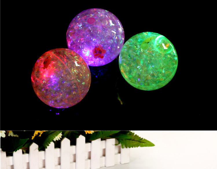 10cm 热卖 义乌儿童闪光弹力发光玩具