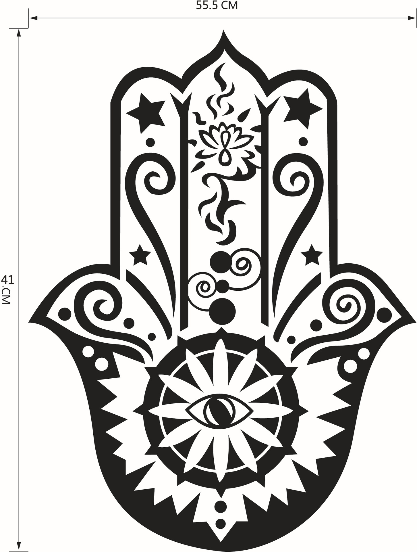 9382新款伊斯兰文化墙贴 宗教标志 客厅卧室装饰贴画 可移除防水