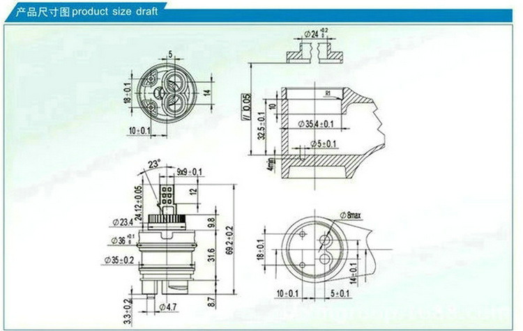 热销推荐 35mm高脚空转上封水阀芯 高档陶瓷阀芯 高脚阀芯