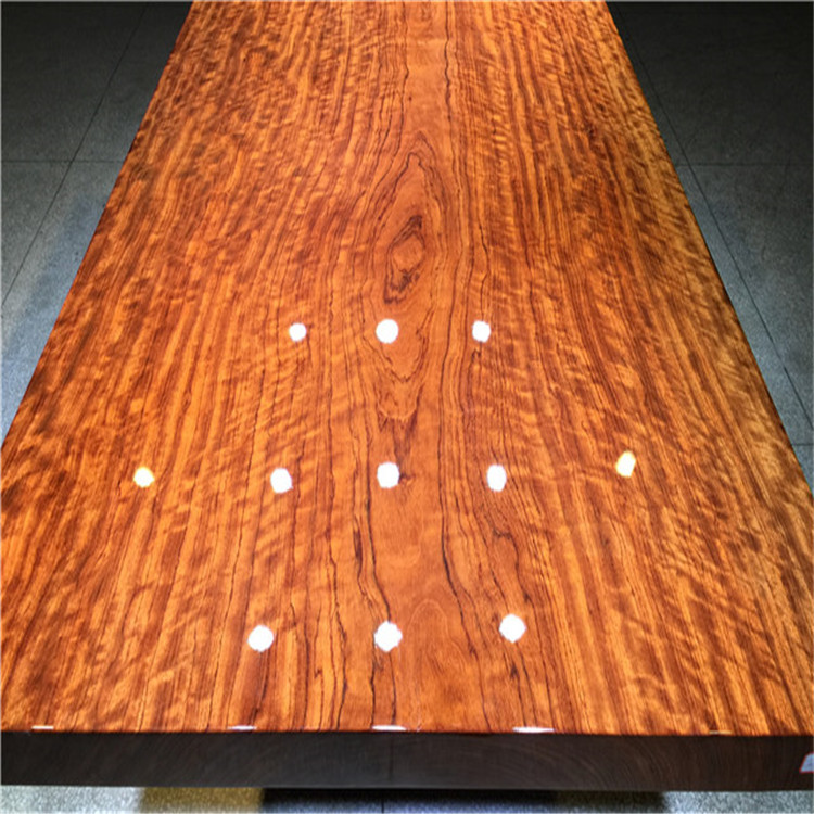 5闪光纹非洲进口实木红木家具餐桌书桌办公桌