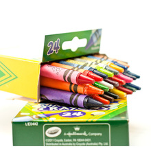 Crayola绘儿乐24色可水洗彩色蜡笔儿童幼儿宝宝涂色笔小学画画笔