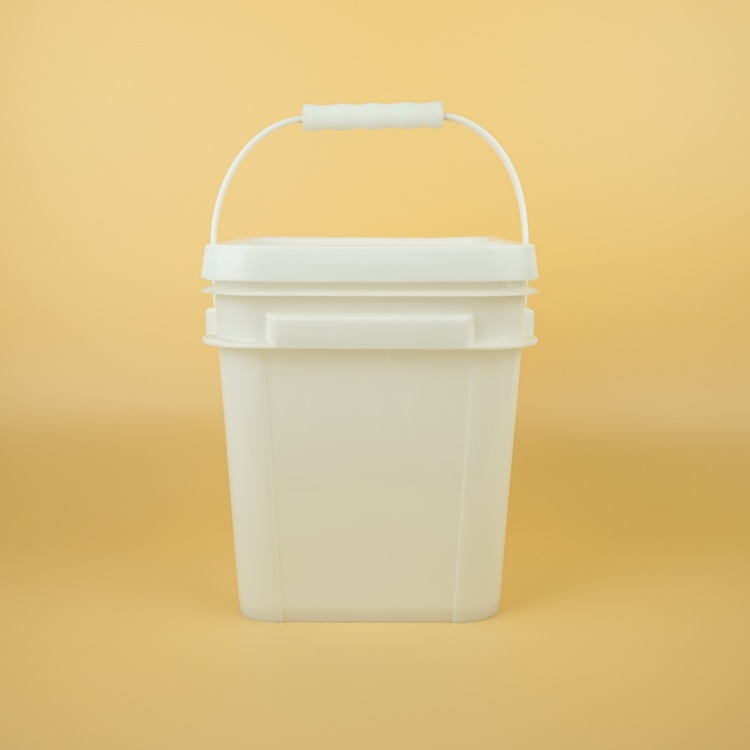 可定制5公斤塑料方桶 5l美式化工方形桶 正方形塑料包装白胶桶