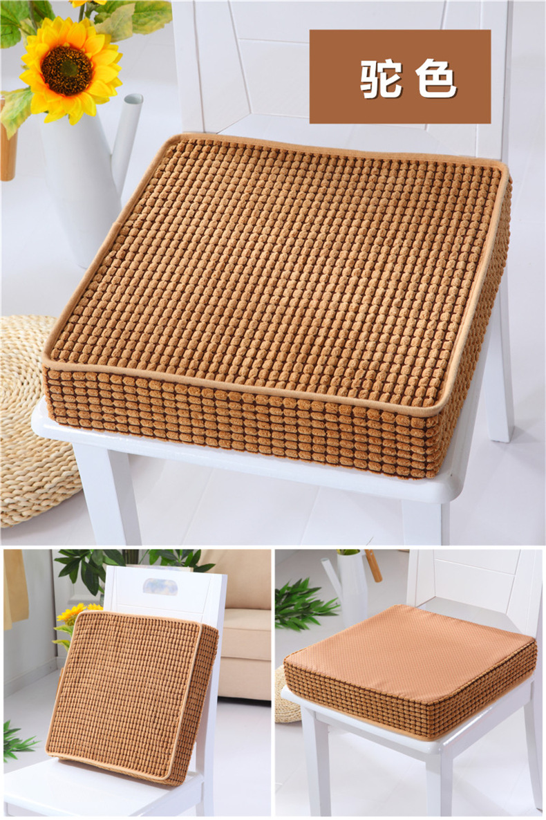 玉米粒海绵加厚坐垫 夏季学车椅子垫子 办公室学生餐椅垫 可拆洗