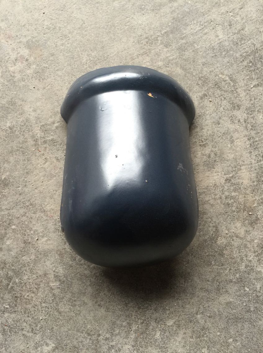 厂家批发 九号兰正脊收口s13 隔热彩釉西瓦收口 别墅屋顶收口配件