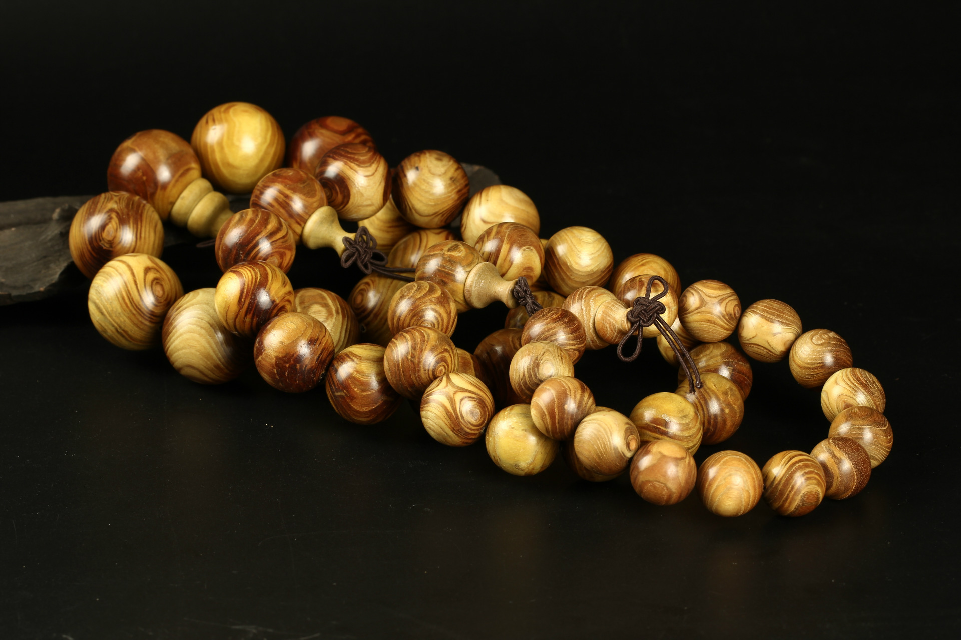 20黄金柚手串 黄金柚佛珠手链 木质文玩工艺品 手饰展会礼品批发