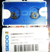 原装瑞典山高PCD金刚石刀粒,铝用刀片CCMW060204F-L1-WZ PCD20