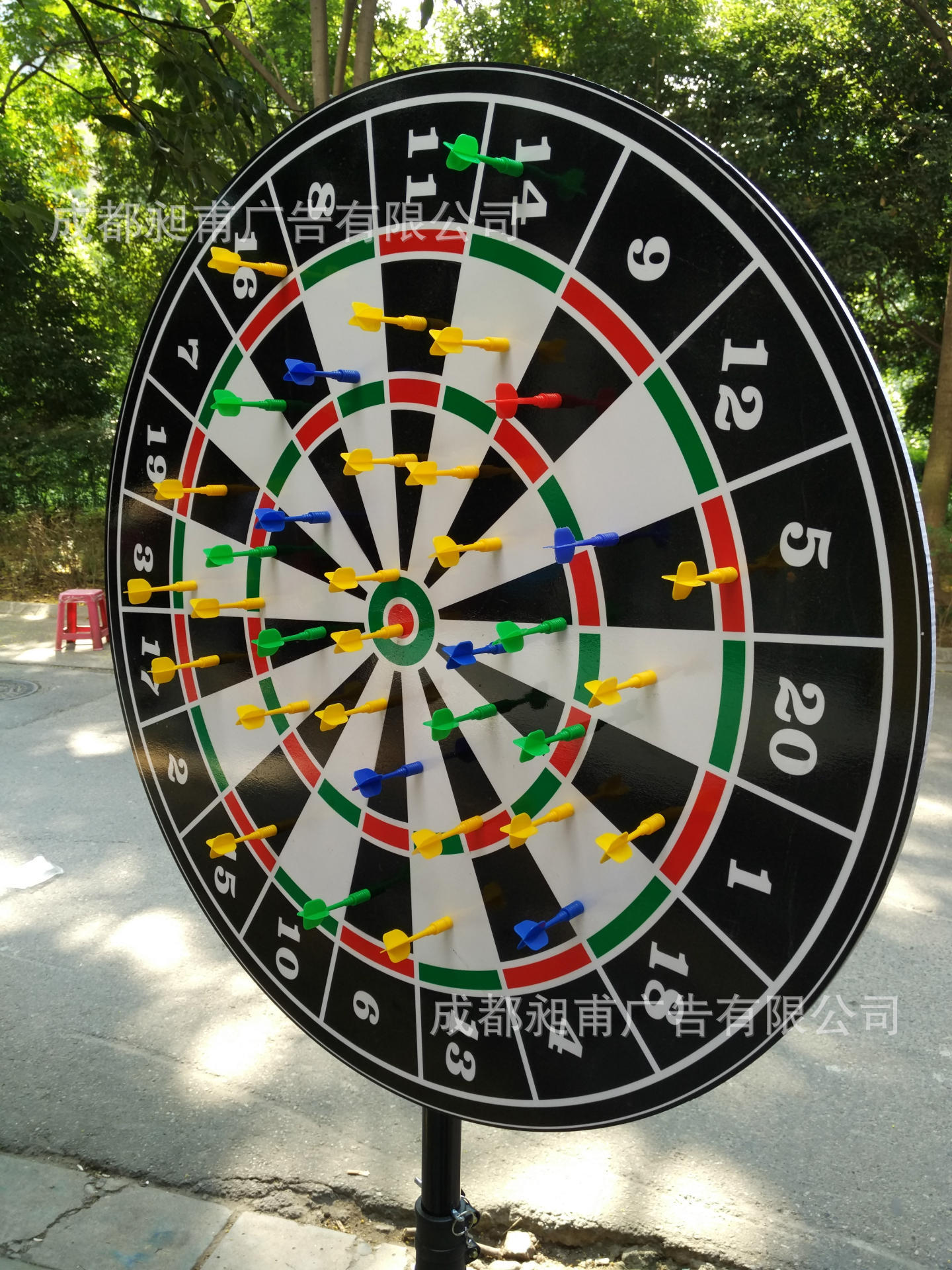 专业磁性飞镖转盘摇奖促销大转盘安全耐用摇奖机100-120cm