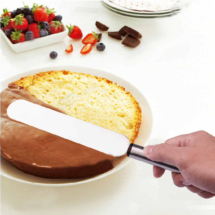 不锈钢奶油抹刀烘焙裱花工具蛋糕脱模刀刮刀奶油抹刀烘培吻刀