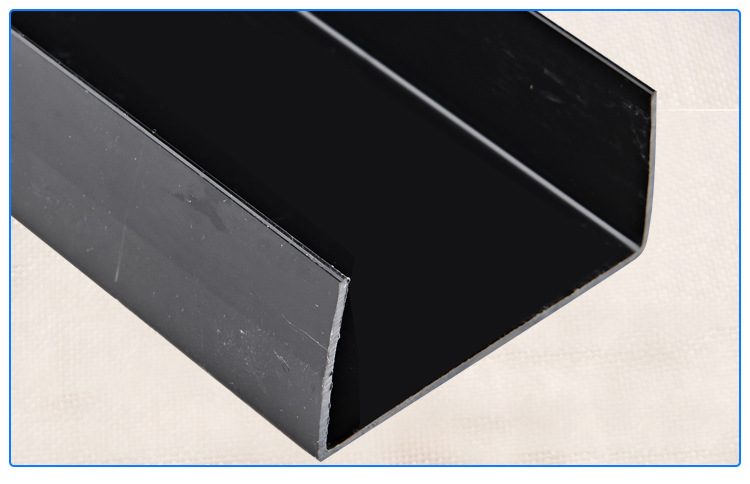 厂家批发高质量铝门窗配件耐高温挤出pvc塑胶u型填缝槽防风防水槽