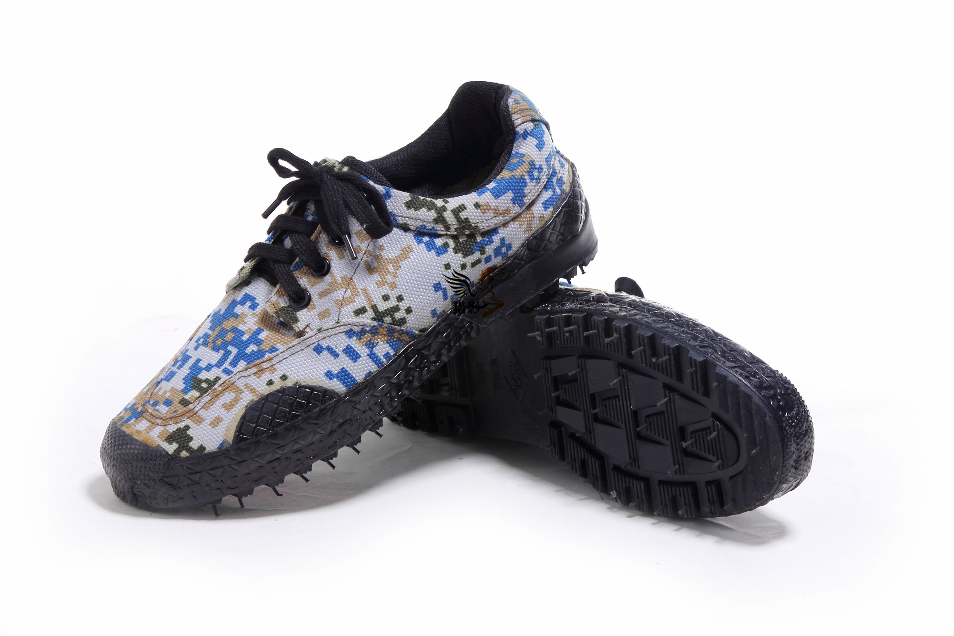 批发海洋迷彩作训鞋胶鞋 正品海洋城市数码迷彩作训鞋 低帮解放鞋