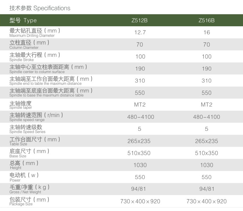 供应高速工业台钻z516-b 台钻小型钻床全铜电机钻床