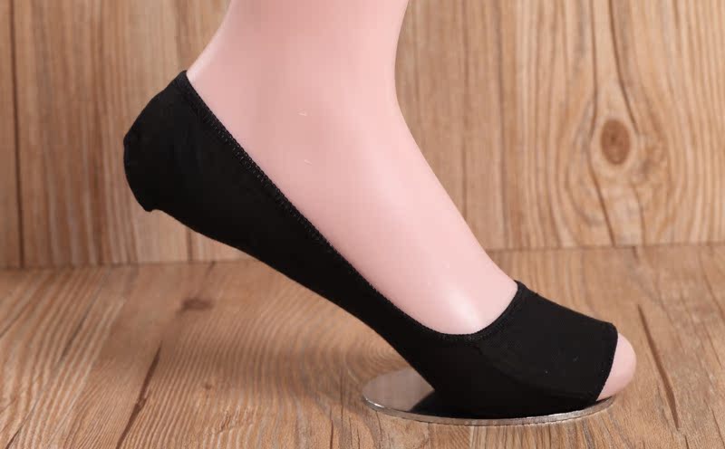 夏季薄款 鱼嘴袜 纯色露趾袜 隐形船袜 透气浅口袜套 厂家直供