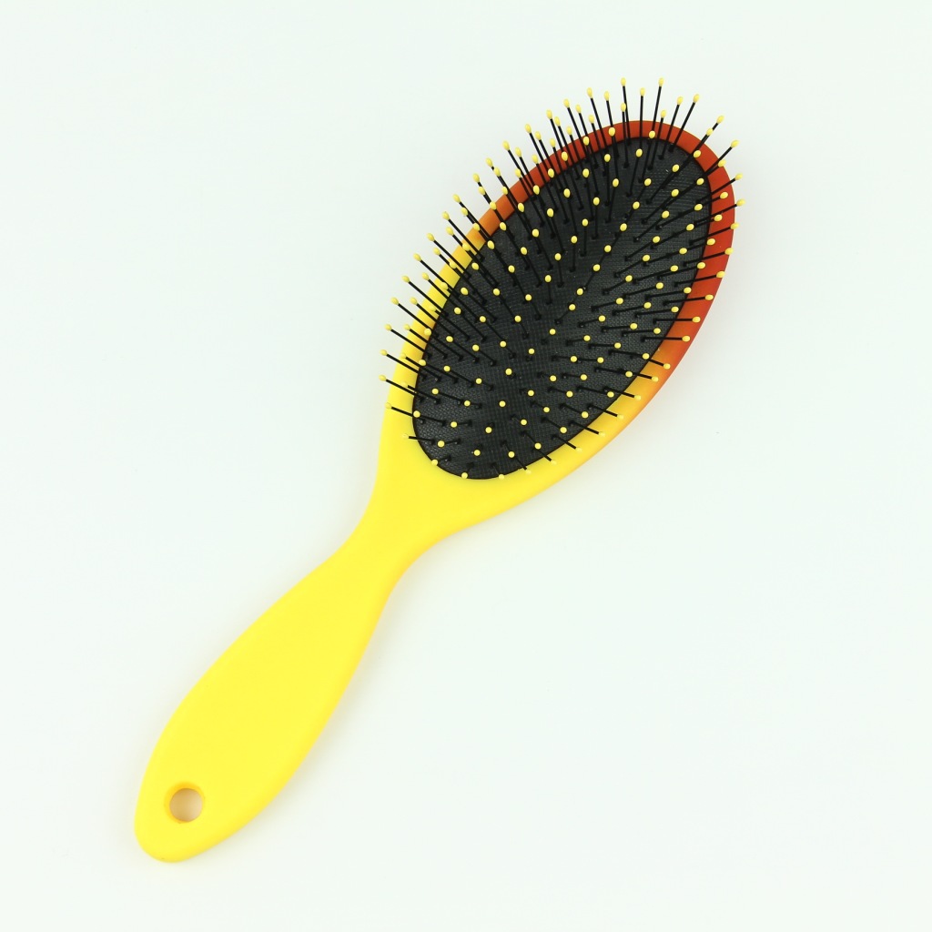 厂家供应 塑料渐变弹性漆湿发梳 气囊梳子 美发梳大量批发