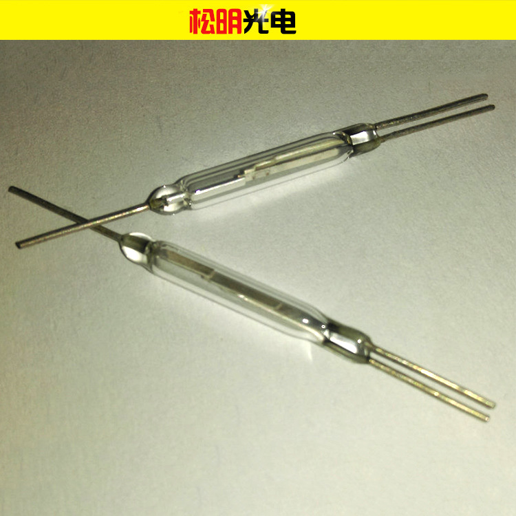 厂家生产供应 松明光电磁控开关干簧管 热销常开常闭磁簧管