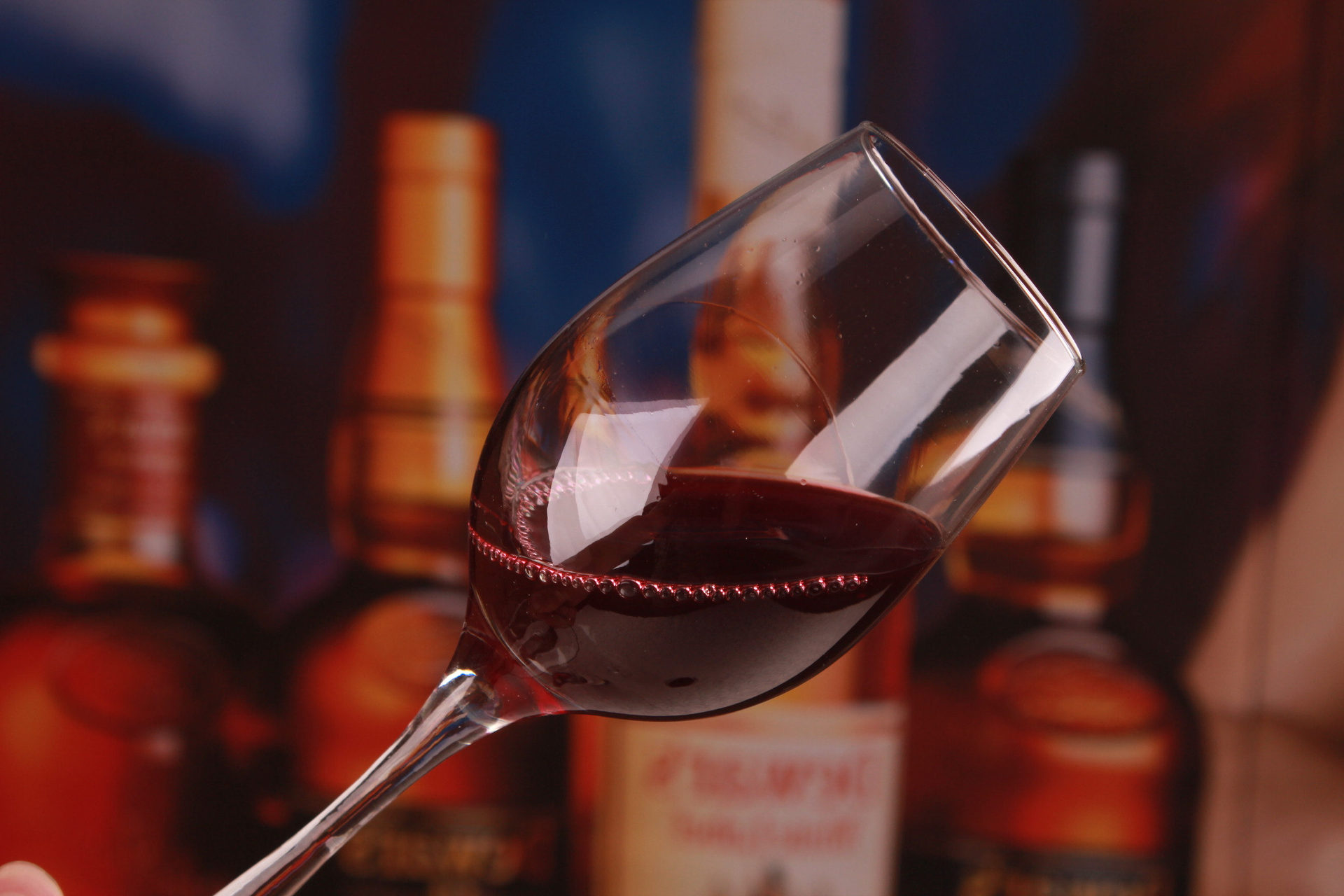 玻璃红酒杯高脚酒杯葡萄酒杯波尔多酒杯400ml酒具广告促销