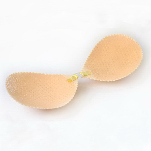 供应时尚打孔透气硅胶隐形文胸 无痕布杯文胸