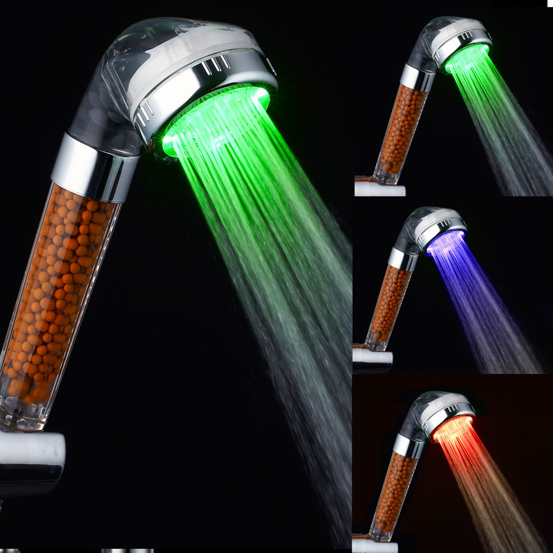 负离子LED花洒 磁疗SPA淋浴花洒  除氯增压淋浴喷头LD8008-A23