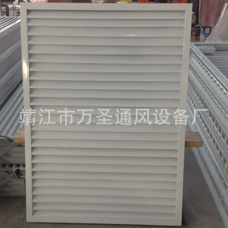 单层固定嵌入式铝合金防雨百叶窗