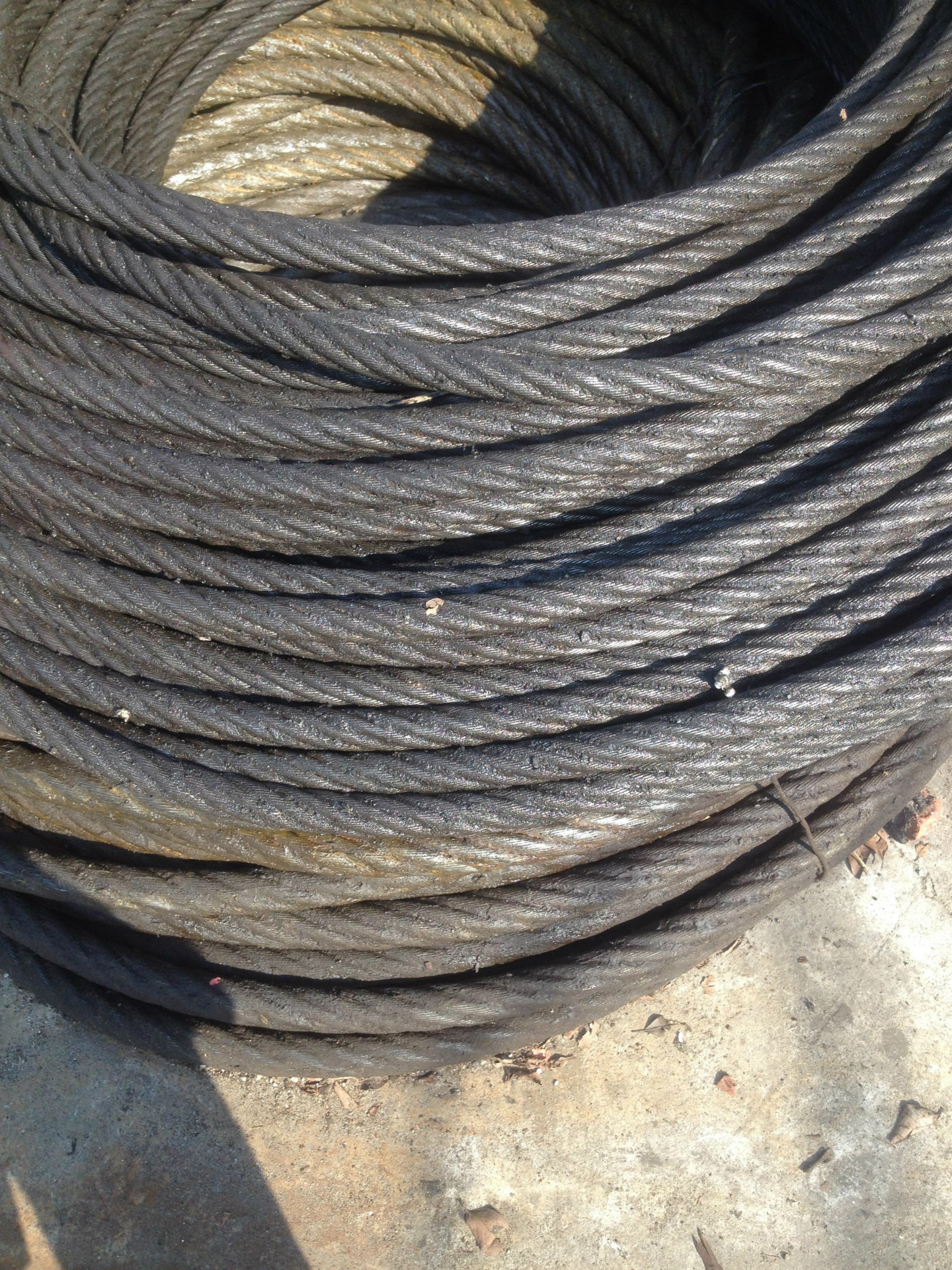 有大量香港船用二手进口钢丝绳.