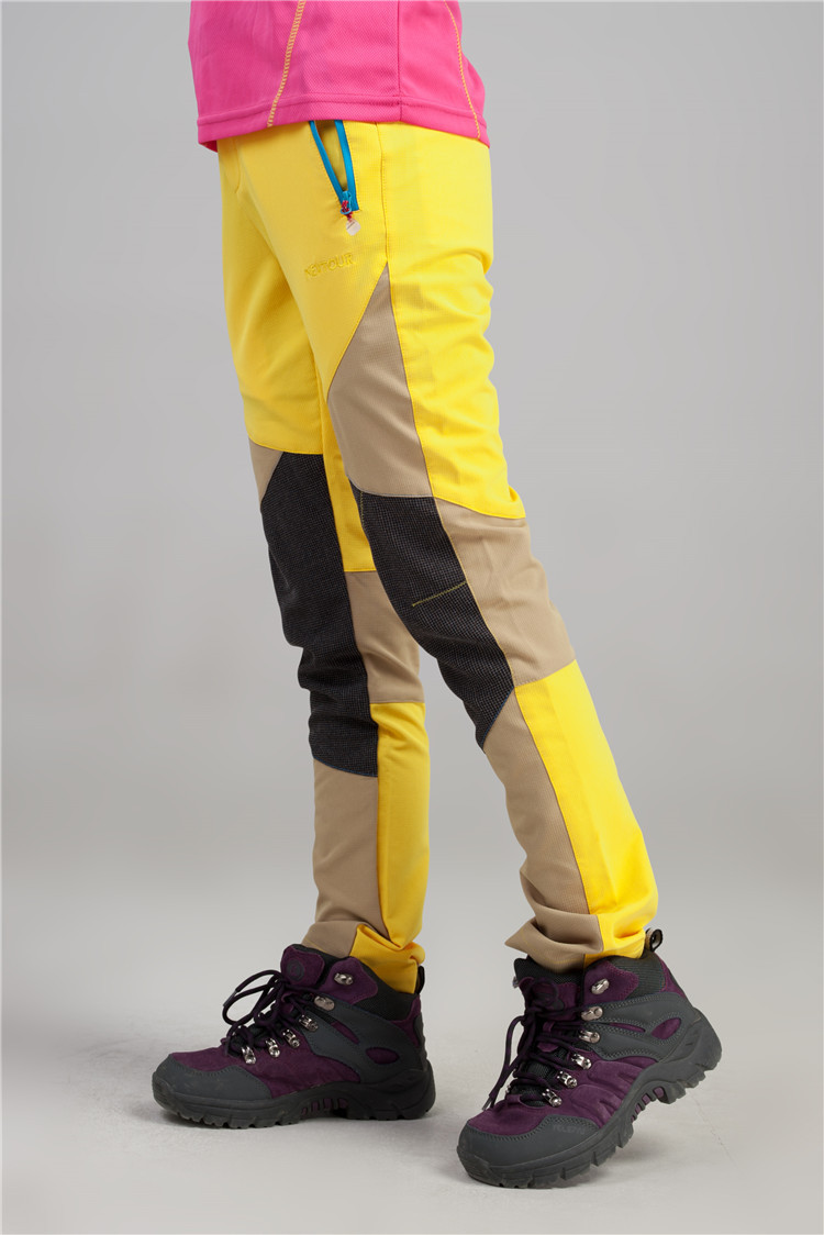 nextour户外速干裤女春款四色拼接快