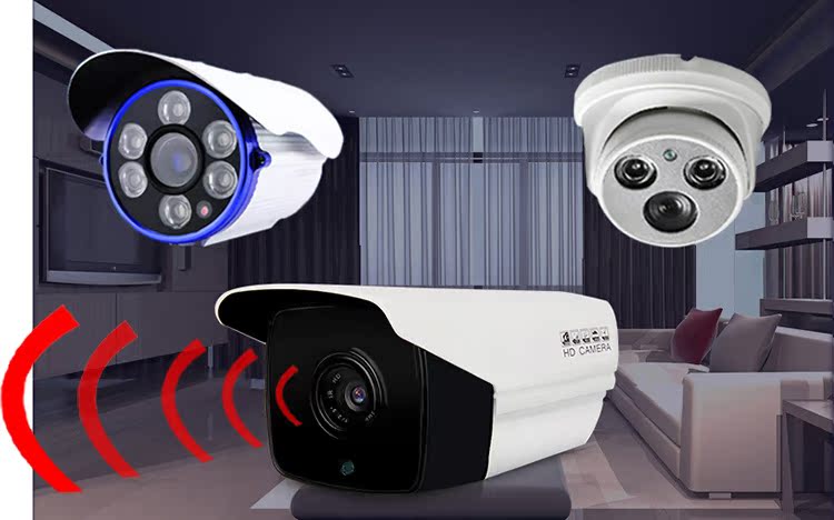 网络监控套装 4路poe网线供电720p