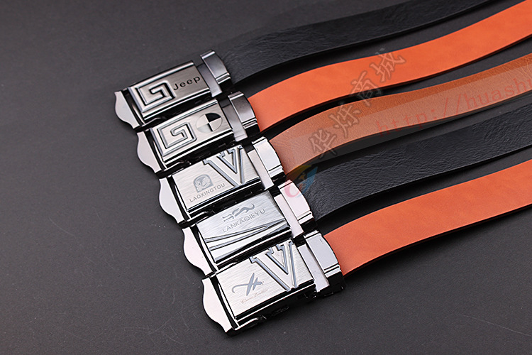 地摊热卖航空腰带 仿牛皮无牙扣毛底皮带 跑江湖西藏牦牛男士皮带