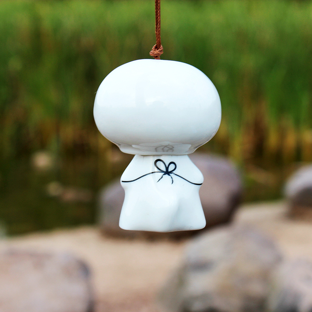 萌物双节陶瓷风铃 卡通可爱陶瓷工艺品 旅