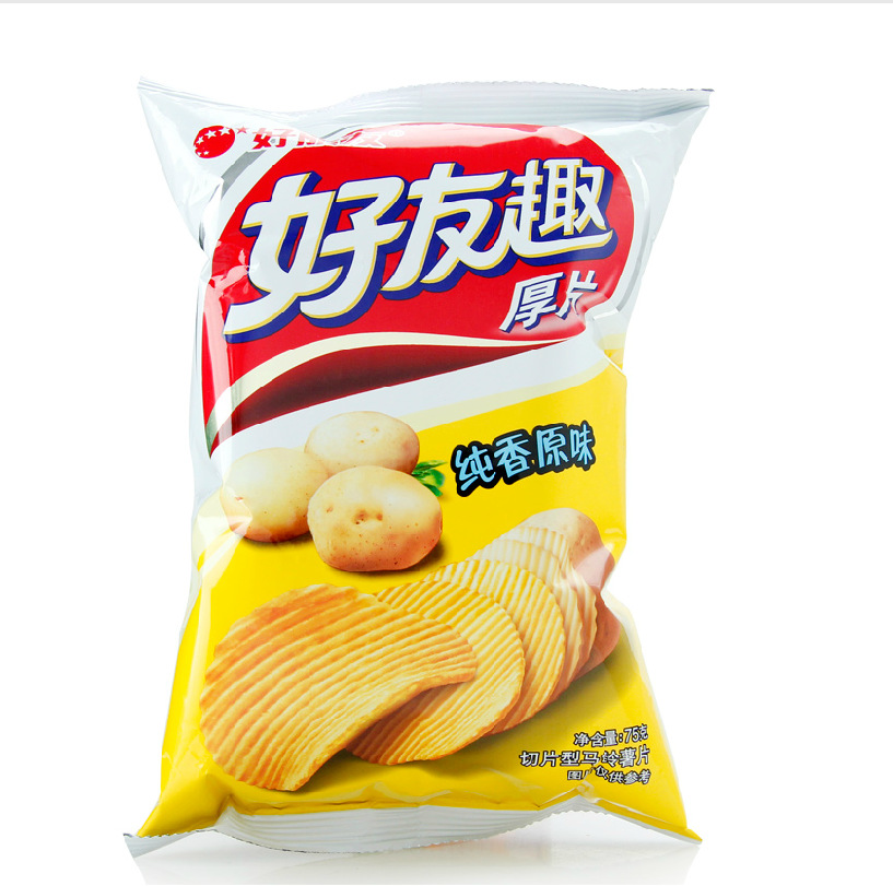好丽友(好友趣薯片)多种口味可混搭 休闲小吃膨化零食品 45g