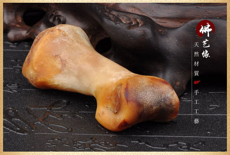 天然骆驼骨原料把件摆件 趾骨挂件 雕刻原料