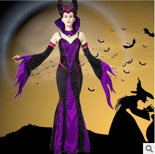 实拍出口万圣节女王装 吸血鬼角色扮演服 舞会派对装 欧美舞台服