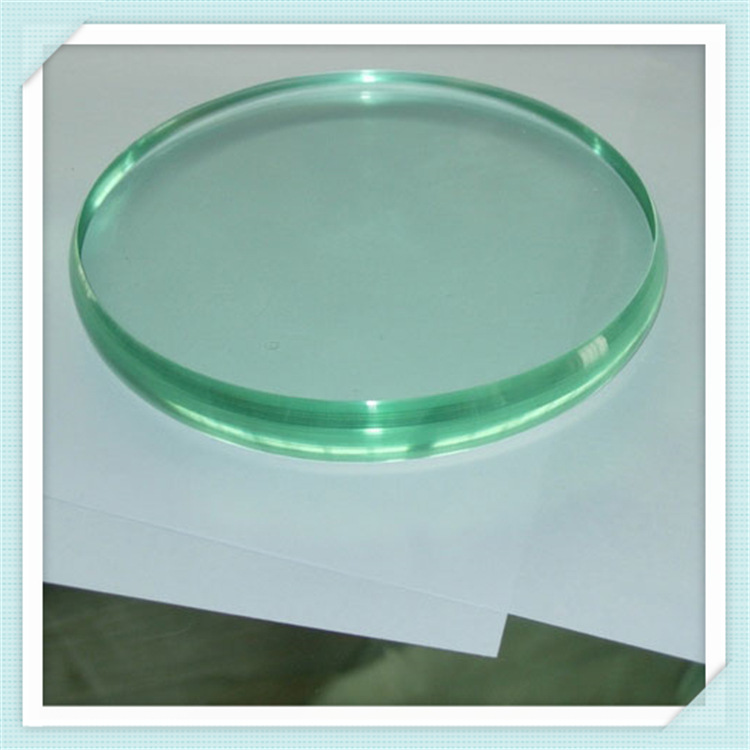 供应优质超白圆形小玻璃片,超白钢化灯具玻璃
