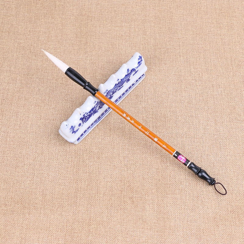 玉兰芯大中小羊毫学生笔文房四宝软毛毛笔文具书法工具厂家批发