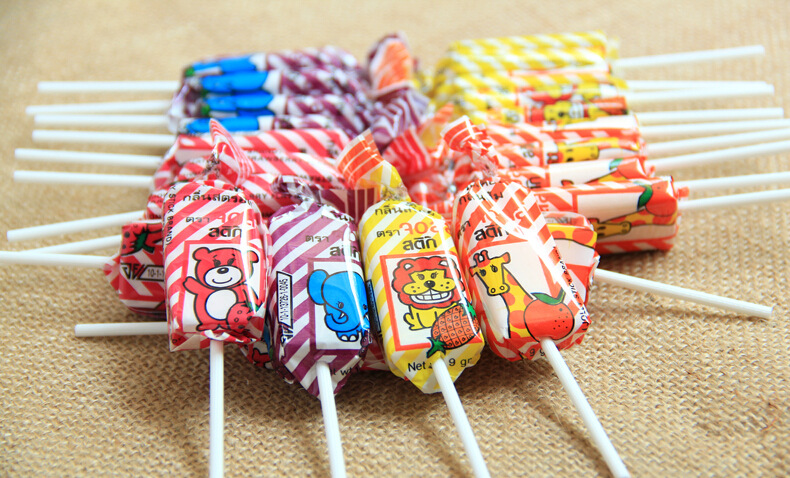 泰国水果味棒棒糖216g 办公室零食小吃 东南亚进口休闲食品 批发