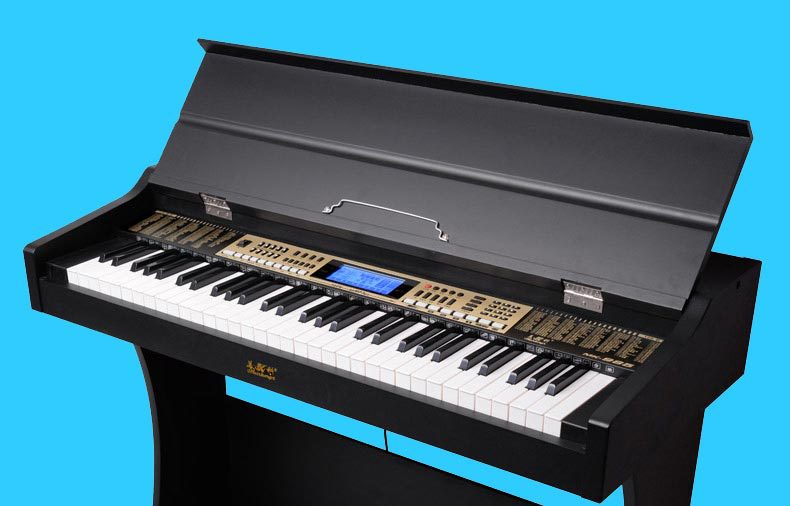 美科meike 61键电子琴 mk-985专业演奏型电子钢琴 带木架现货销售