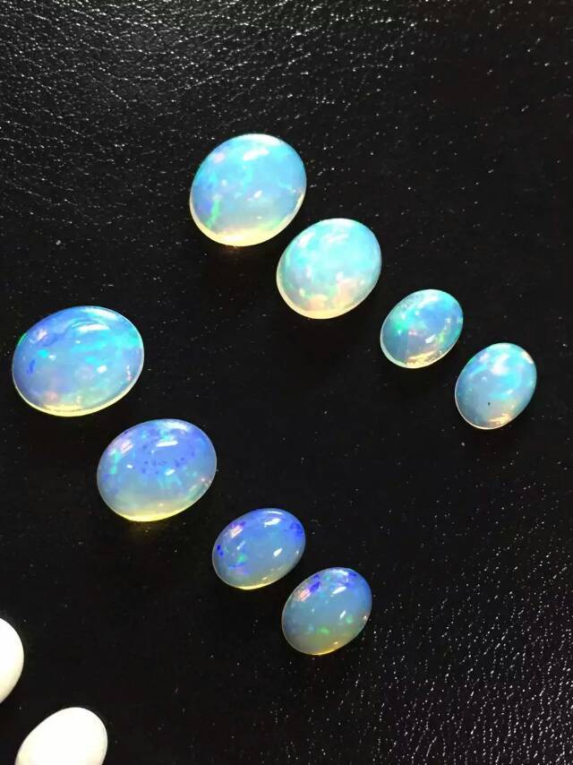 埃塞俄比亚水澳宝批量供应,欧珀蛋7*9,泊莱彩宝,蛋白石