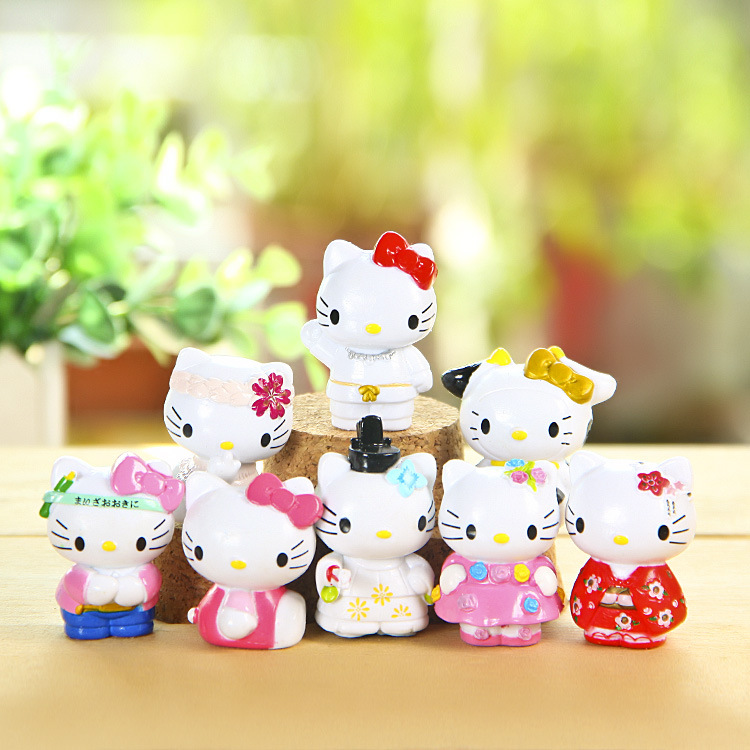 8款乐猫经典猫咪韩版创意百搭手办公仔玩偶 摆件 钥匙扣 批发