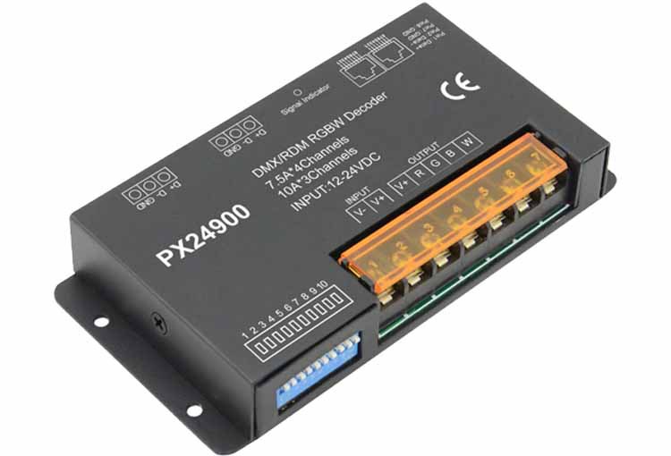 厂家直销欧切斯七彩灯带控制器led灯具rgbw调光控制器