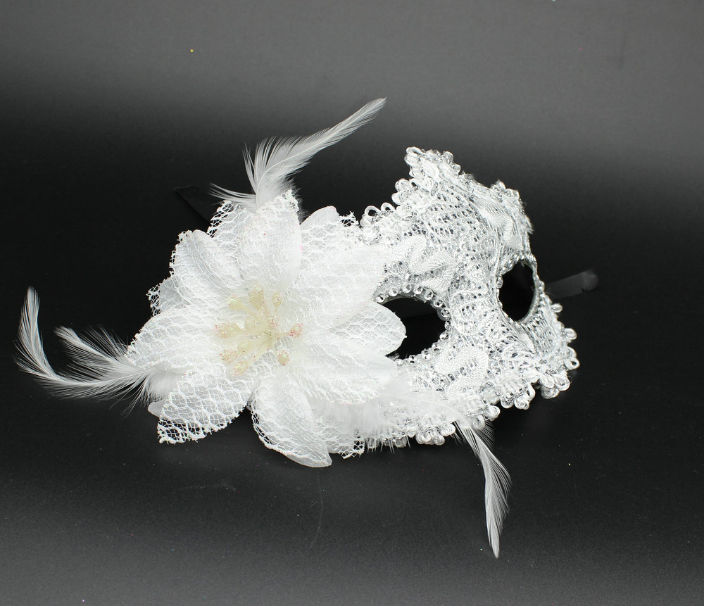 批发万圣节面具 化妆舞会/节日派队面具 皮革玫瑰花款 多色可选