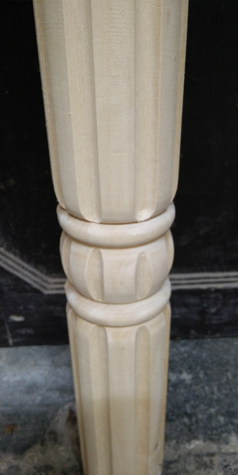 东阳木雕实木圆柱欧式罗马柱木质家居装饰可定制