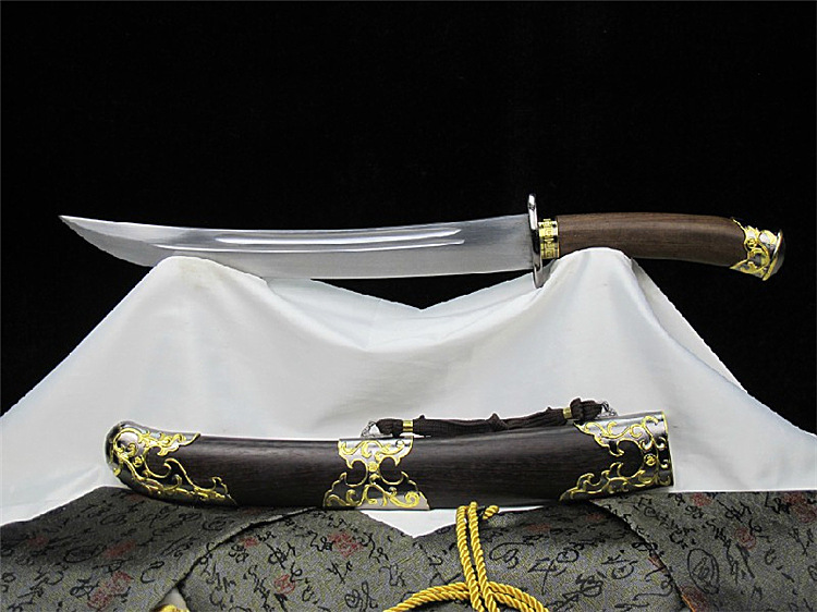 龙泉宝剑 碳钢小清刀 摆设刀剑 短硬剑 影视刀剑 未开刃