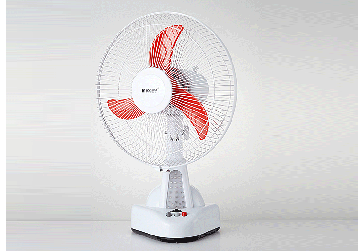 一件代发14寸充电风扇学生宿舍大风力台式风扇寸野营便携家用风扇