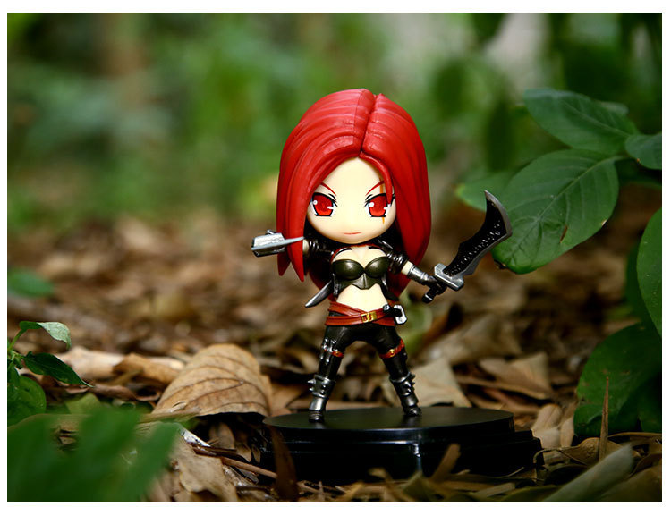 英雄联盟q版公仔 不祥之刃 卡特琳娜公仔摆件模型礼品现货