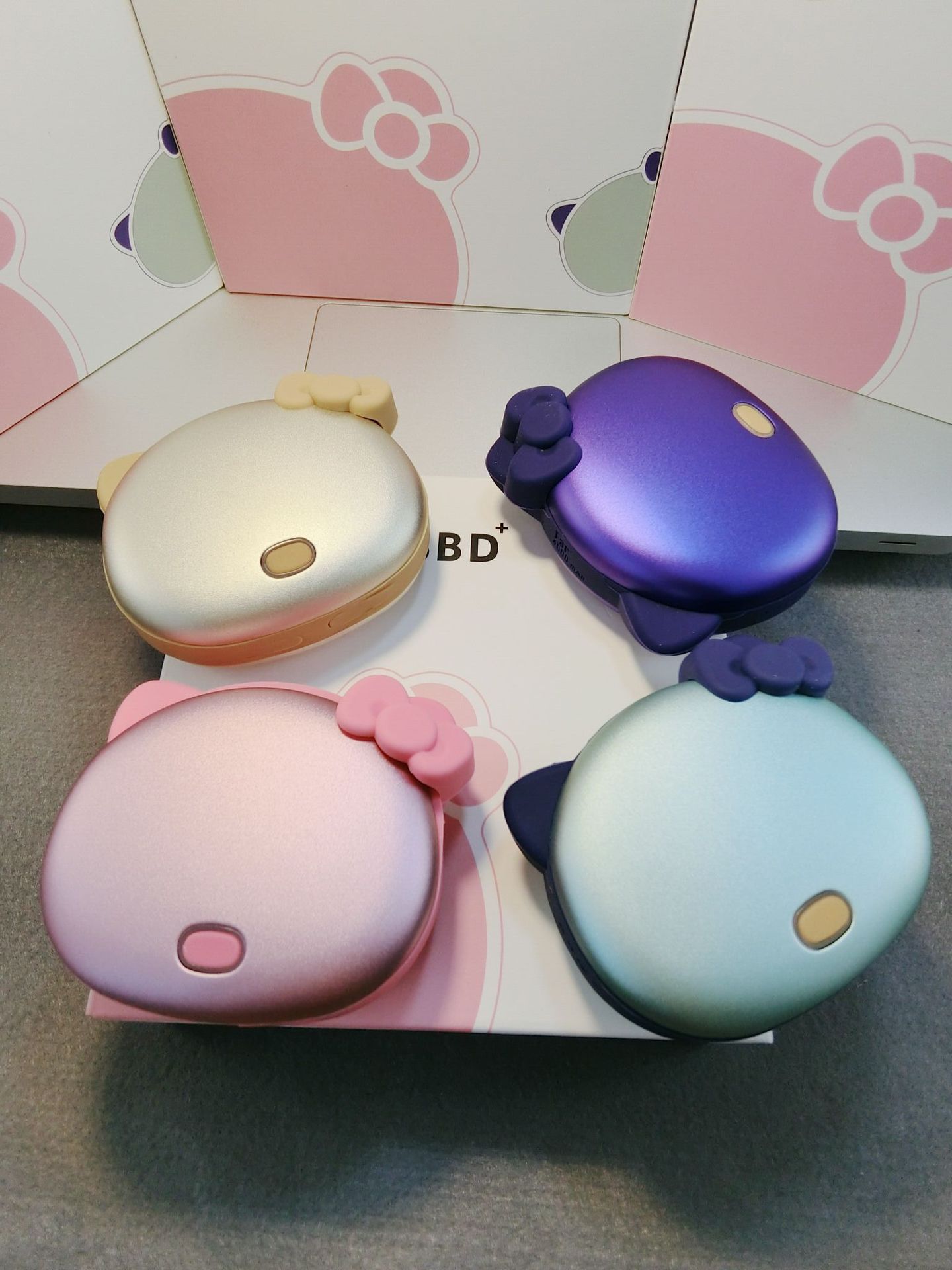 Hand warmer mobile power cute Macarons creative cartoon mobile phone charging treasure portable female KT4