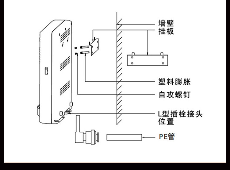 无胆速热管线机 即热式温热管线机壁挂式
