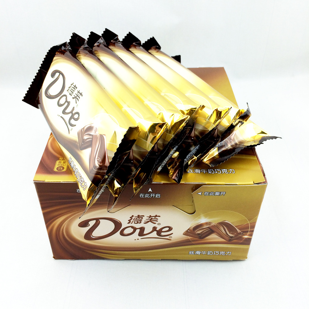 玛氏德芙丝滑牛奶巧克力80g*18片 (香浓黑,榛仁,榛仁葡萄干)