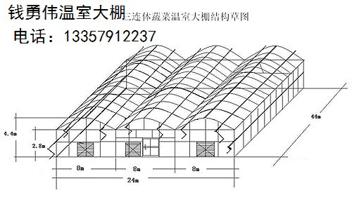 连栋大棚图纸
