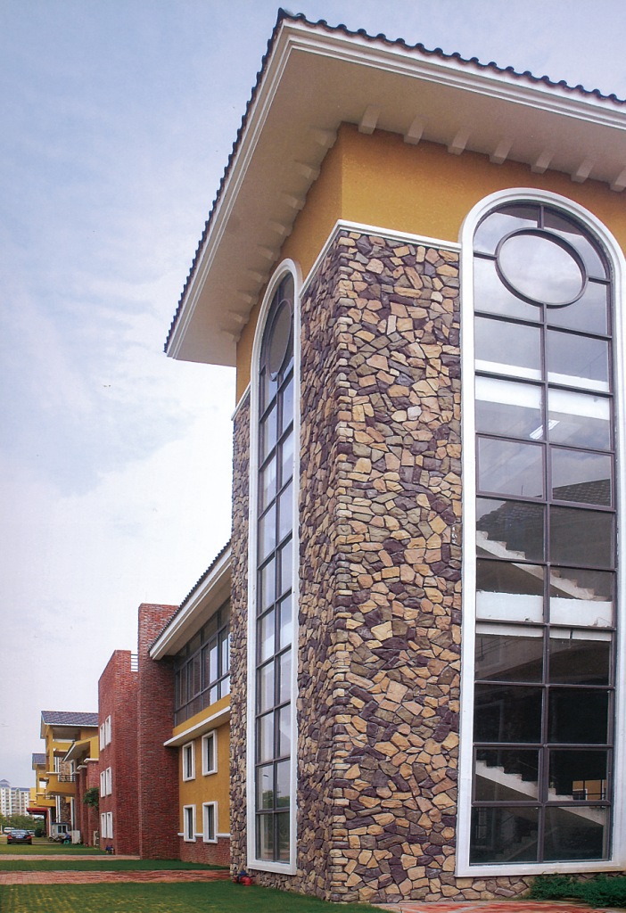 人造文化石 沙滩石 鹅卵石 别墅外墙砖 厂家直销 文化背景墙