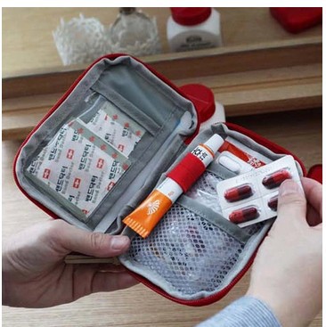 Korean Travel Household Portable First Aid Kits Portable Small Herb Bag Small Storage Bag Medicine First Aid Kits Emergency Bag