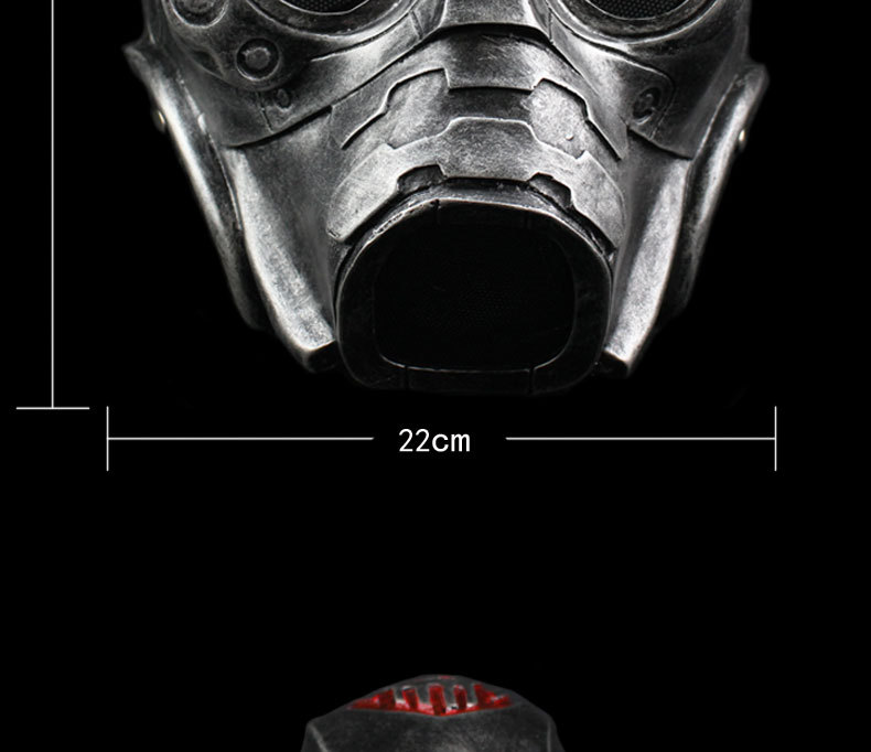 万圣节生化危机3幽灵恐怖辐射cs防护防毒面罩树脂面具 工厂批发